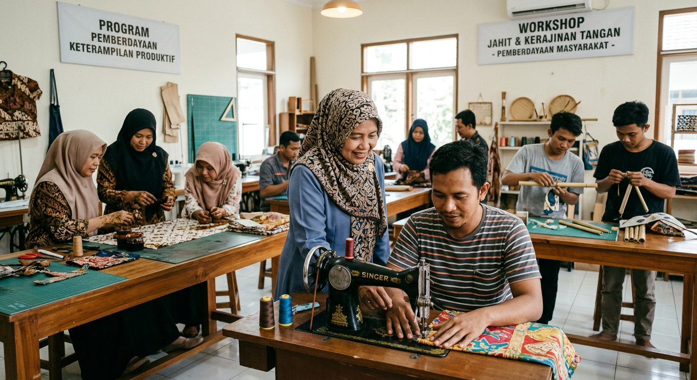 LIVESGP BEKASI Berdaya - Program pemberdayaan masyarakat dan peningkatan keterampilan produktif.